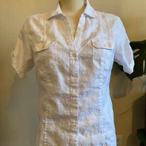 Tommy Bahama %100 linen Woman's Blouse